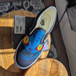 BNIB Derpy Tiger Vans Slip-On in Kids' Size 3 (Vans x K-Pop Demon Hunters)
